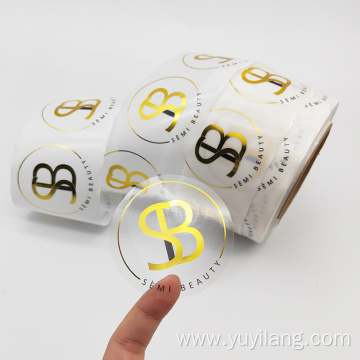 PVC Gold Foil Sticker with Self Adhesive